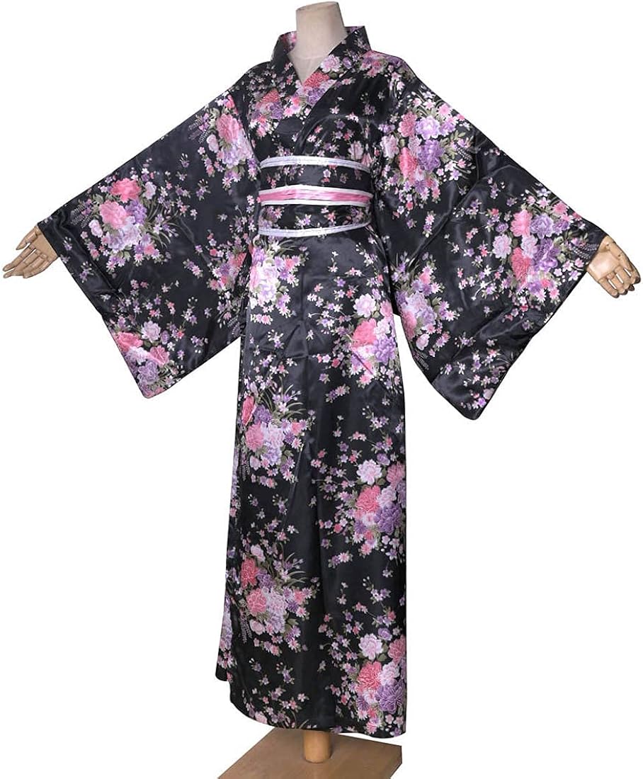 高い素材 総レース ロング 浴衣風 豪華 花魁 着物 ドレス キャバドレス